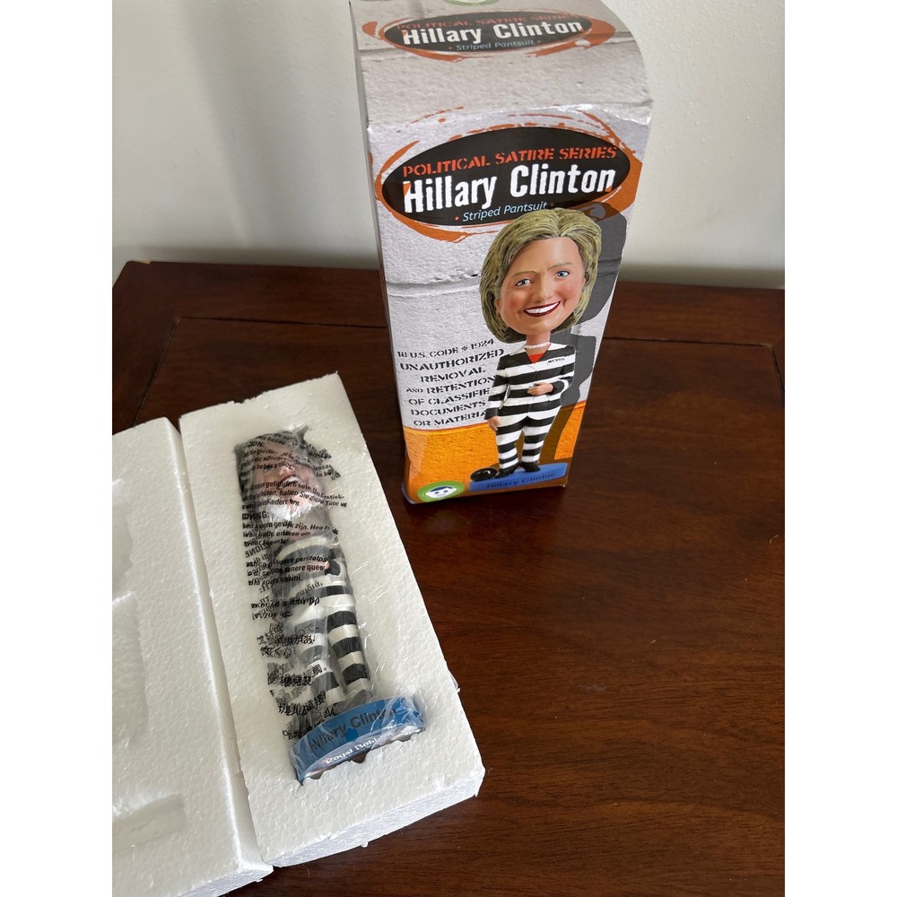 Political‎ Satire Series Hillary Clinton Striped Pantsuit Bobblehead HC 2016 NEW